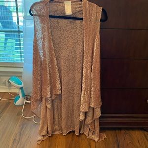 Long Velvet Cardigan